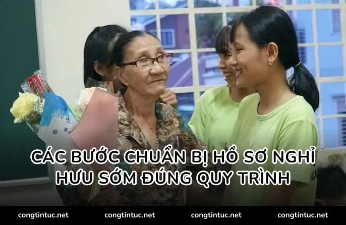 Các bước chuẩn bị hồ sơ nghỉ hưu sớm đúng quy trình
