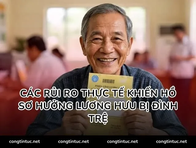 Các rủi ro thực tế khiến hồ sơ hưởng lương hưu bị đình trệ