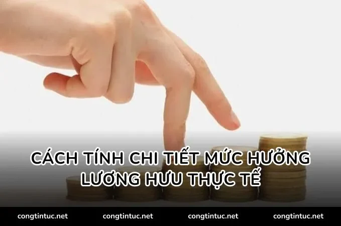 Cách tính chi tiết mức hưởng lương hưu thực tế