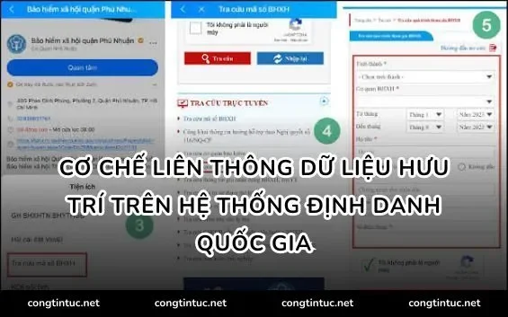 Cơ chế liên thông dữ liệu hưu trí trên hệ thống định danh quốc gia