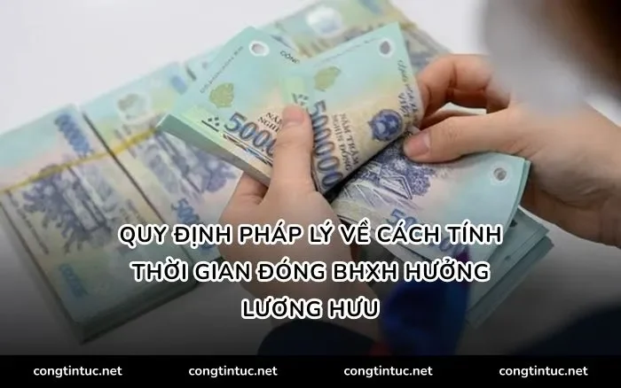 Quy định pháp lý về Cách tính thời gian đóng BHXH hưởng lương hưu