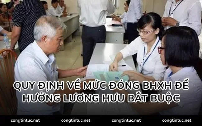 Quy định về Mức đóng BHXH để hưởng lương hưu bắt buộc